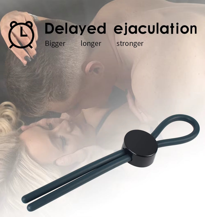 Ceres Penis Ring Adjustable Rope Lock Ejaculation Restraint Scrotum Stretcher Levett