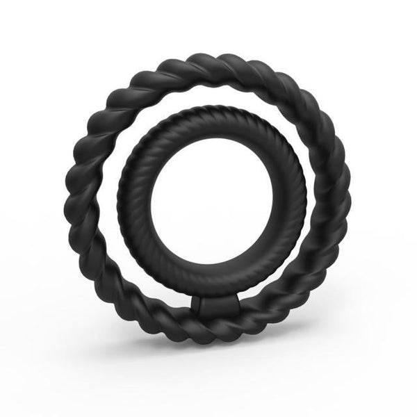 LEVETT Male Silicone Dual Penis Rings for Man - {{ LEVETT }}